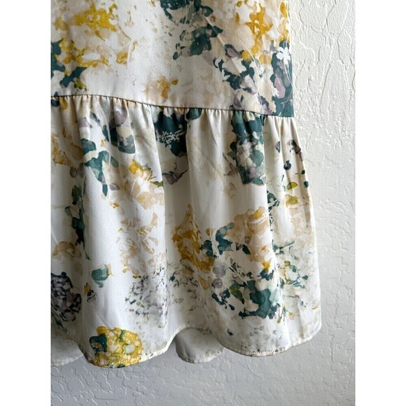 A New Day Short Sleeve Tie-Dye V-Neck Flare Dress Womens Size S White - Picture 12 of 16